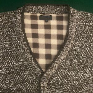 GIOBERTI All Poly Button Down Sweater